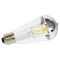Factory Direct Sell St64 LED Bulb with Silvery Mirror Top